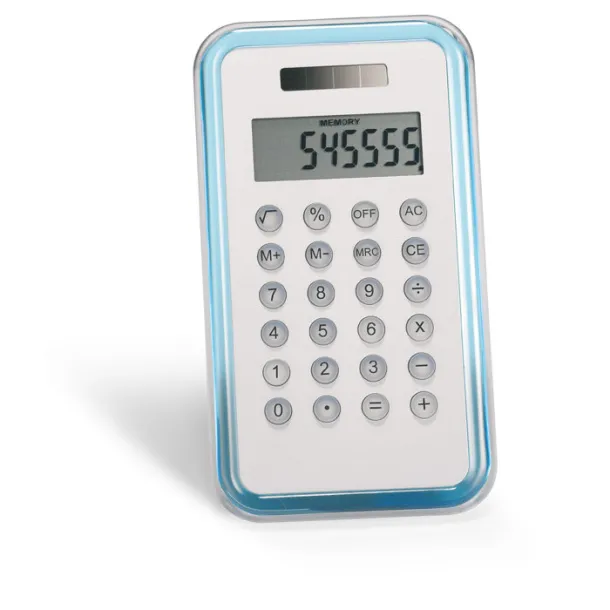 CULCA 8-znamenkasti kalkulator Transparent Blue