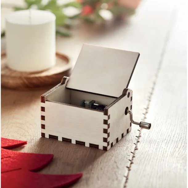 BOXMAS Wooden Christmas music box Wood