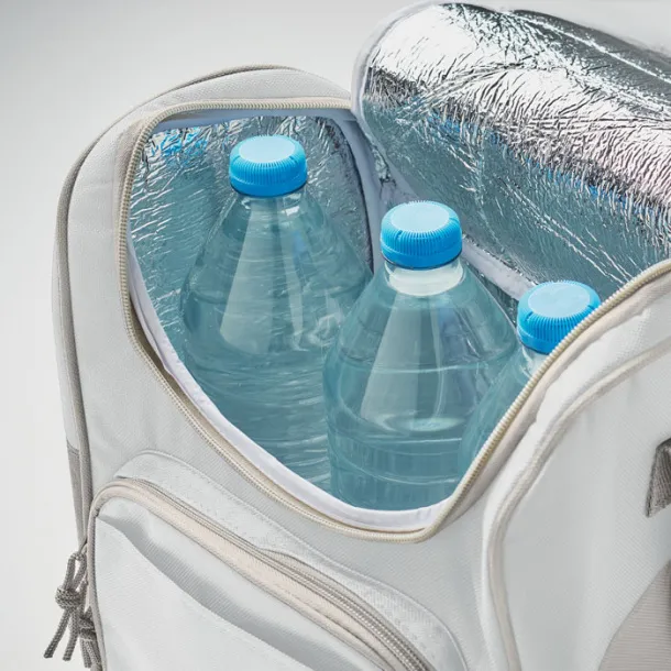 ZIPPER Cooler bag with front pocket White