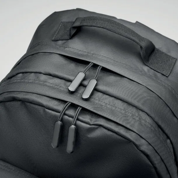 VALLEY BACKPACK 300D RPET ruksak za laptop, 15" Crna