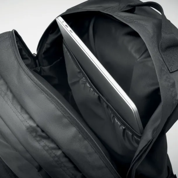 VALLEY BACKPACK 300D RPET ruksak za laptop Crna