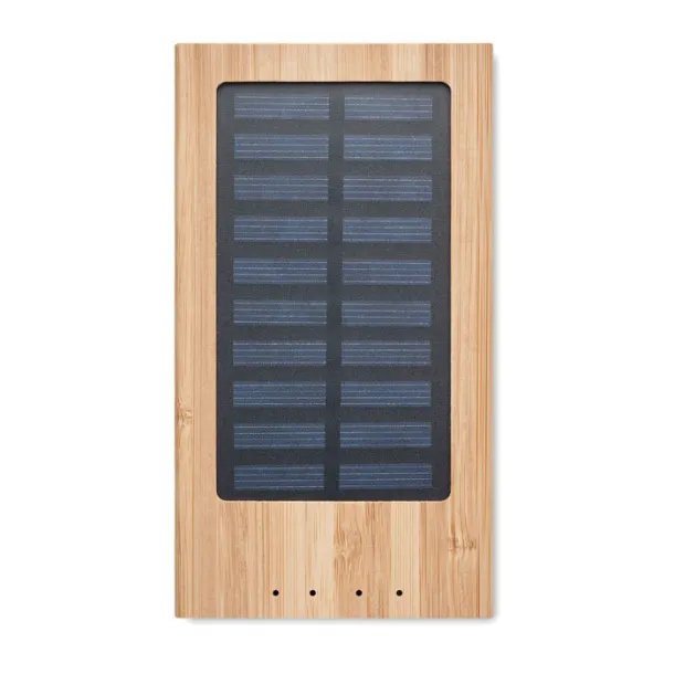 ARENA SOLAR Solarna prijenosna baterija u bambusu, 4 000 mAh Drvo