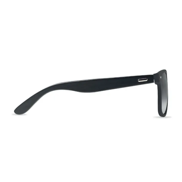 RHODOS Sunglasses with bamboo arms Shiny Silver