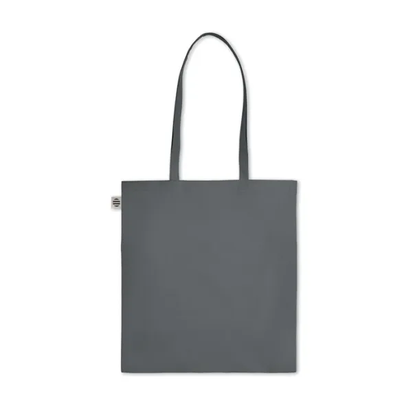 ZIMDE COLOUR Organic cotton shopping bag, 140 g/m² Stone Grey
