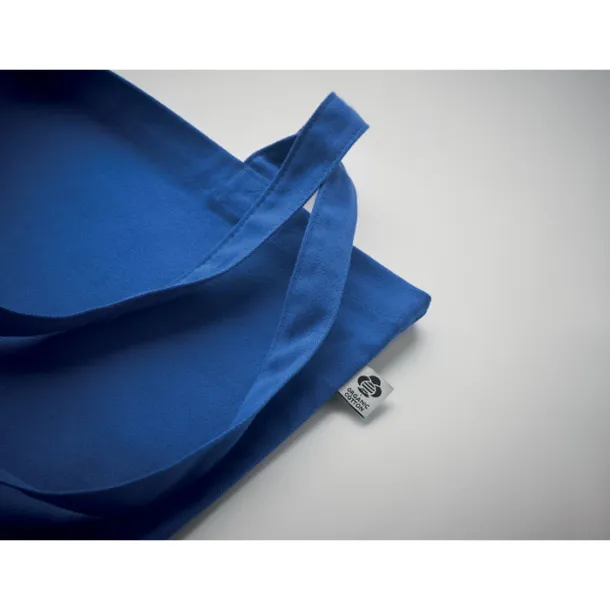 ZIMDE COLOUR Organic cotton shopping bag, 140 g/m² Royal blue