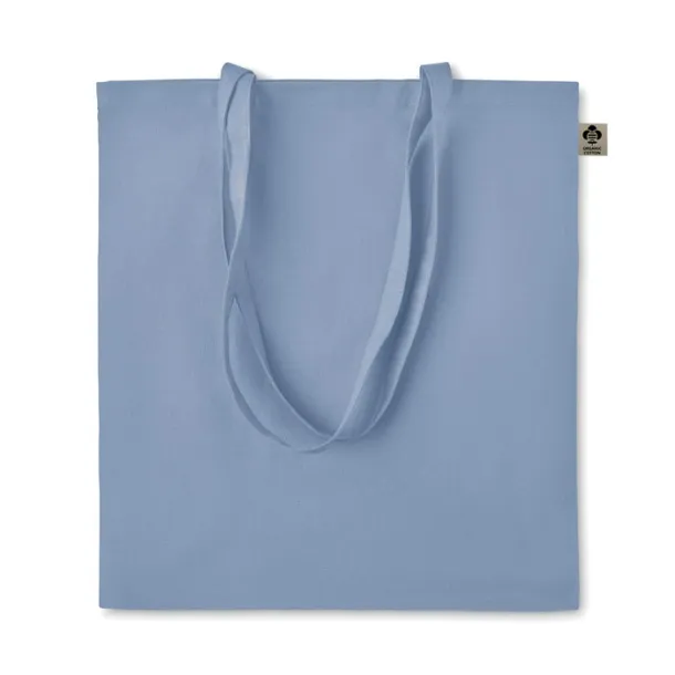ZIMDE COLOUR Organic cotton shopping bag, 140 g/m² Baby Blue