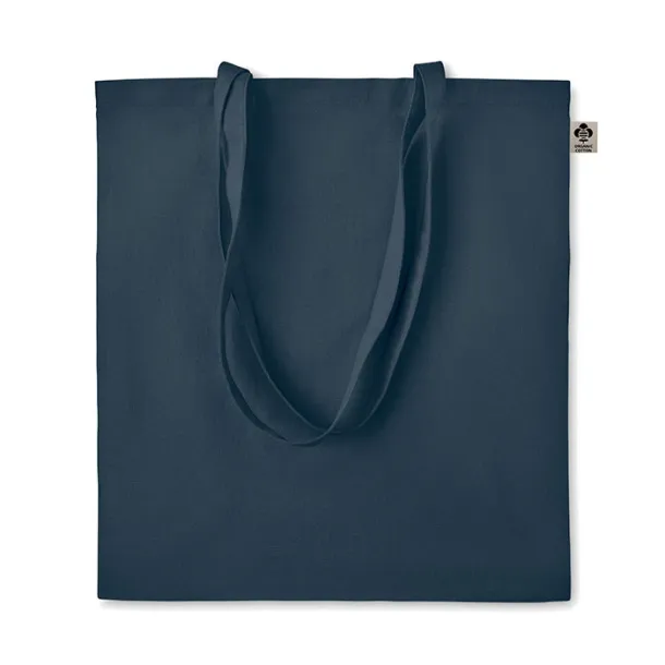 ZIMDE COLOUR Organic cotton shopping bag, 140 g/m² French navy