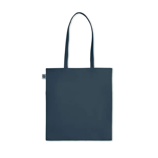 ZIMDE COLOUR Organic cotton shopping bag, 140 g/m² French navy