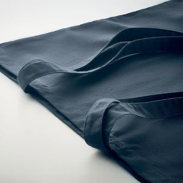 ZIMDE COLOUR Organic cotton shopping bag, 140 g/m² French navy