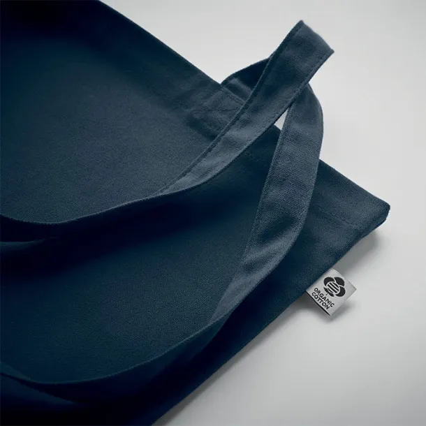 ZIMDE COLOUR Organic cotton shopping bag, 140 g/m² French navy