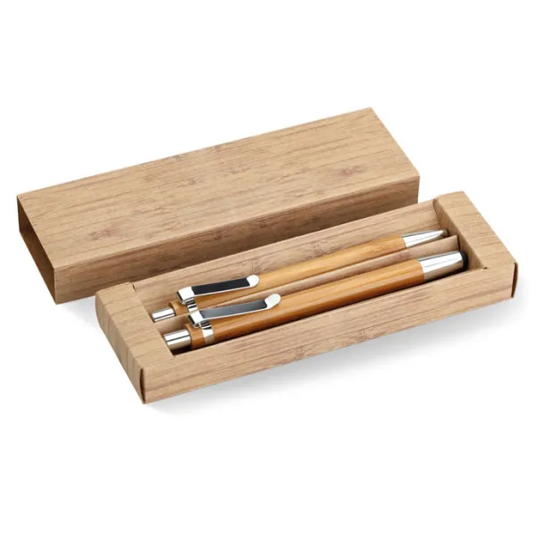 BAMBOOSET set olovaka od bambusa Drvo