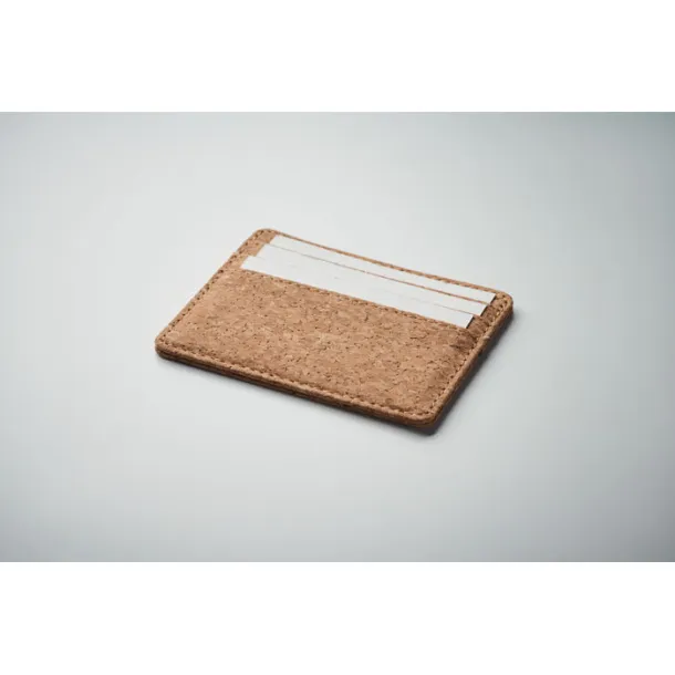 WALLK Držač za kartice od pluta s RFID-om Bež