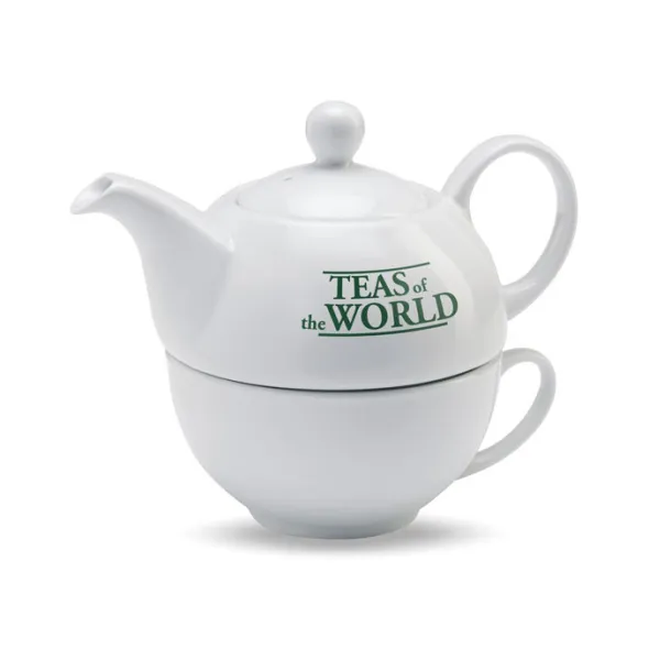 TEA TIME Teapot and cup set White
