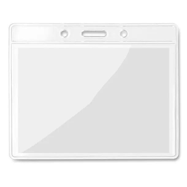 BADGY Transparent badge 10cmx8cm Transparent