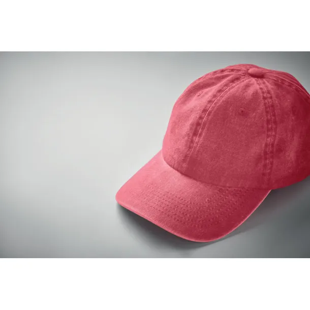 BEAU 6 panel baseball cap 265 gr/m² Red