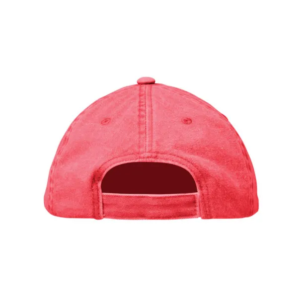 BEAU 6 panel baseball cap 265 gr/m² Red
