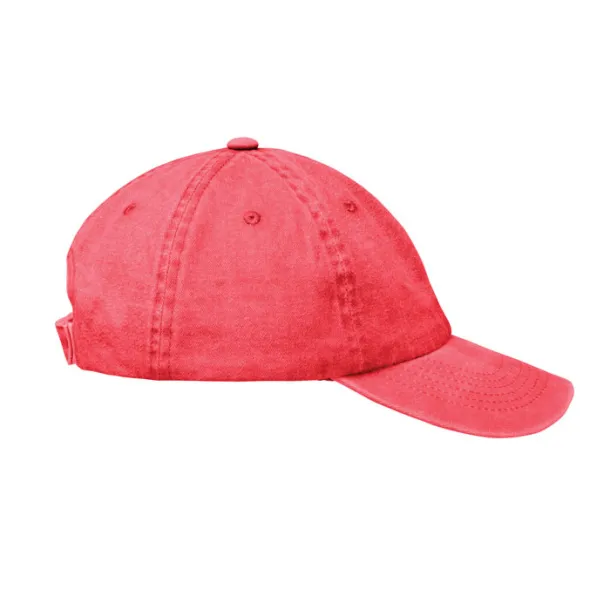 BEAU 6 panel baseball cap 265 gr/m² Red