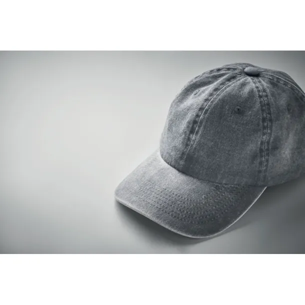 BEAU 6 panel baseball cap 265 gr/m² Grey