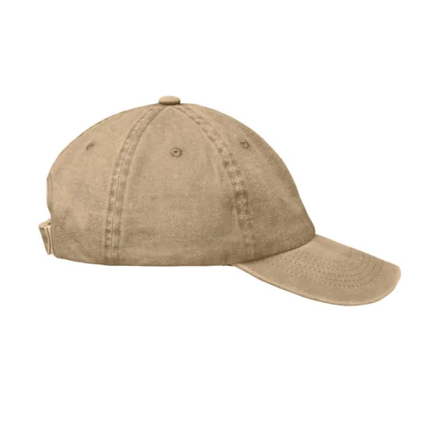 BEAU 6 panel baseball cap 265 gr/m² khaki