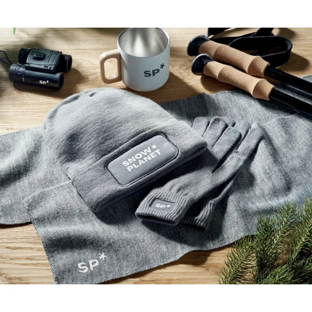 CAPNIT Unisex kapica RPET poliester Stone Grey