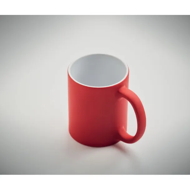 DUBLIN COLOUR Matt coloured mug 300 ml Red