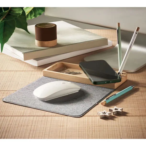 PANDU Wireless charger in bamboo 15W Wood