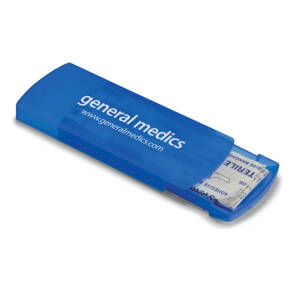 EVAN Container with plasters Transparent Blue