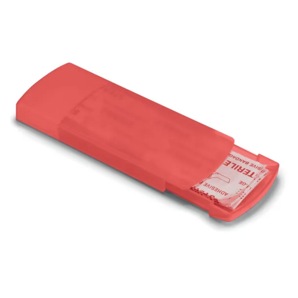 EVAN Container with plasters Transparent Red