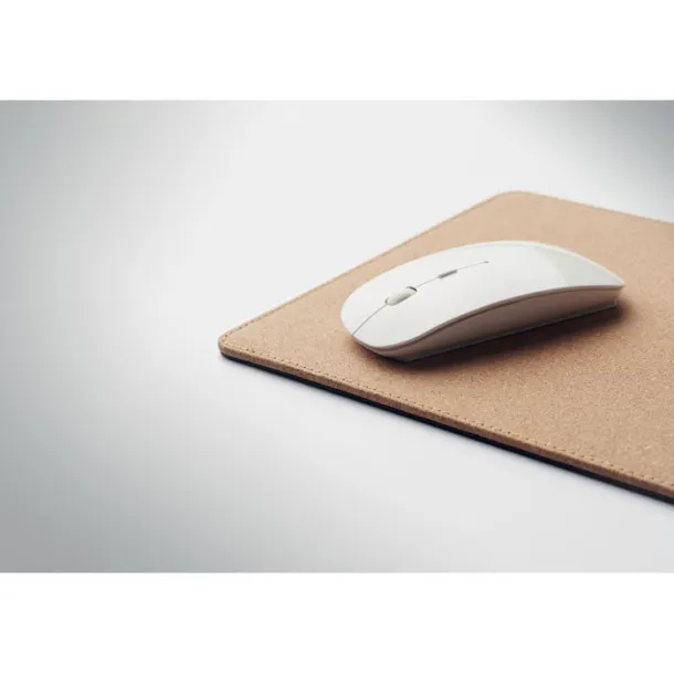 WIRELESS MATTY Cork mouse pad charger 10W Beige