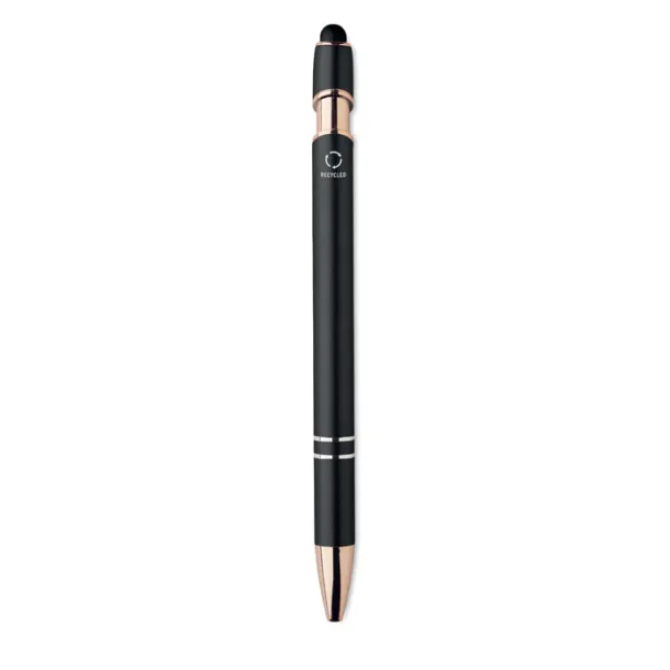 SCRIBBLE Recycled aluminium pen Black