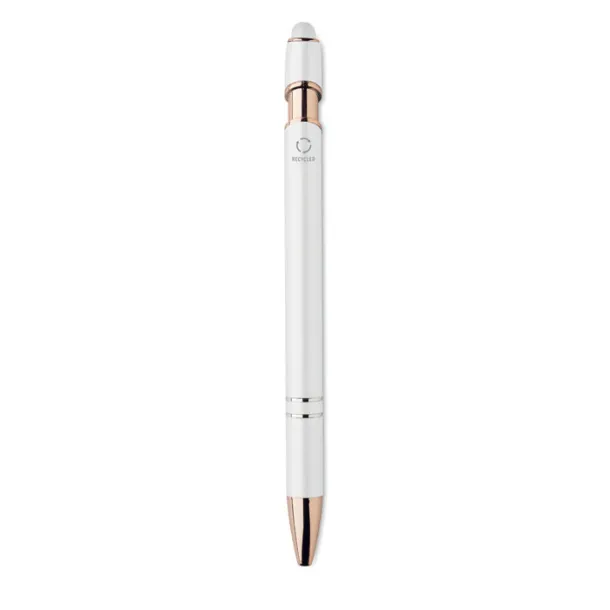 SCRIBBLE Recycled aluminium pen White