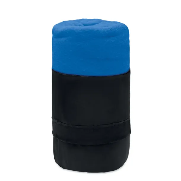MUSALA RPET RPET fleece travel blanket Royal blue