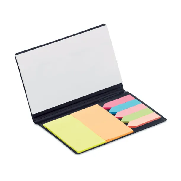 MEMOFF Colour stickers and notebook Black