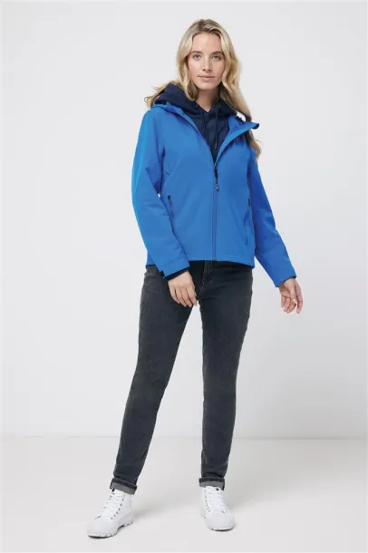  Iqoniq Makalu women recycled polyester soft shell jacket - iqoniq blue 