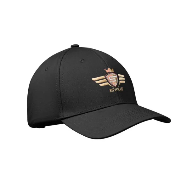 BAHAMAS 6 panel cotton baseball cap Black