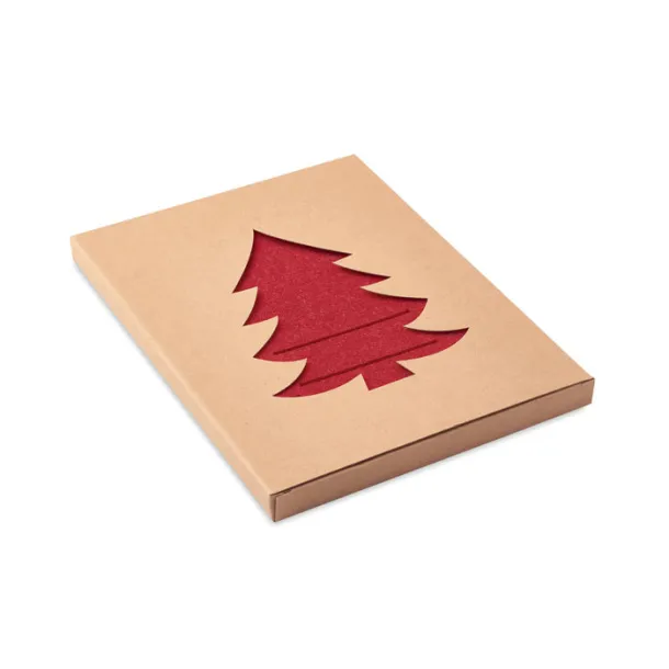 TREESGUARD RPET felt cutlery holder set Red
