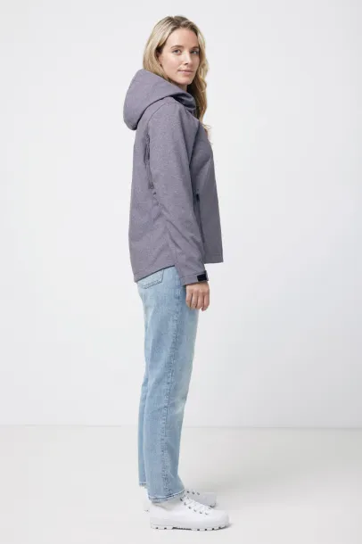 Iqoniq Makalu women recycled polyester soft shell jacket - iqoniq vulcano heather grey
