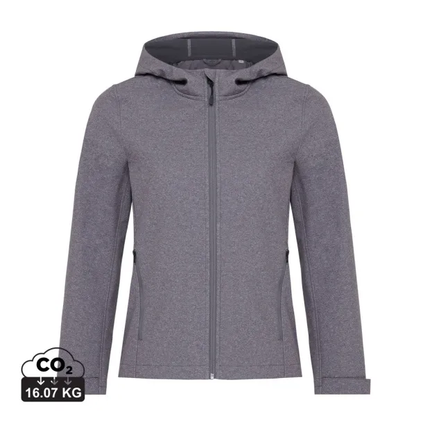  Iqoniq Makalu ženska softshell jakna od recikliranog poliestera - iqoniq vulcano heather grey