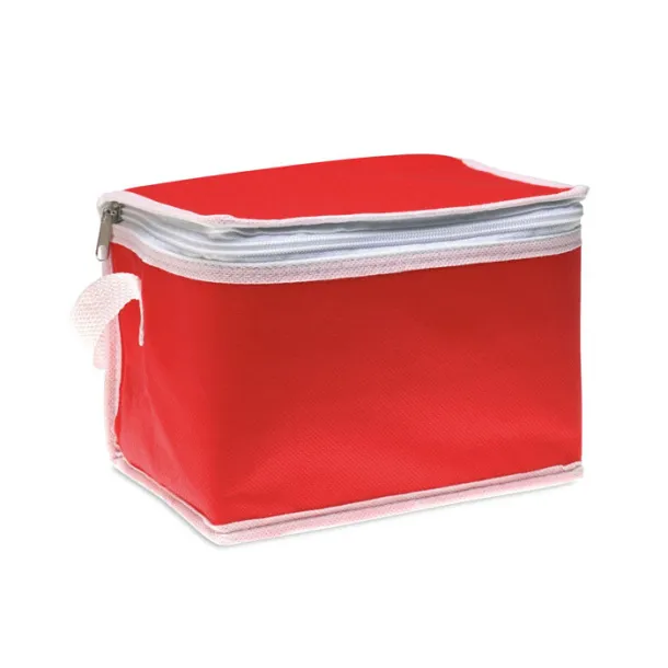 PROMOCOOL Nonwoven 6 can cooler bag Red