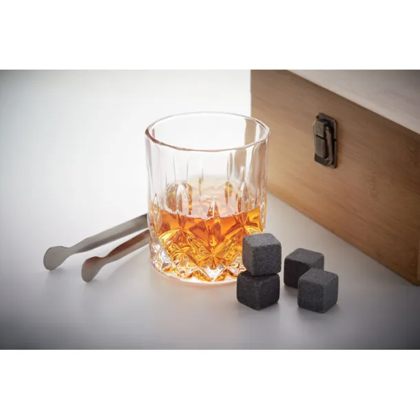 INVERNESS whiskey set u kutiji od bambusa Drvo