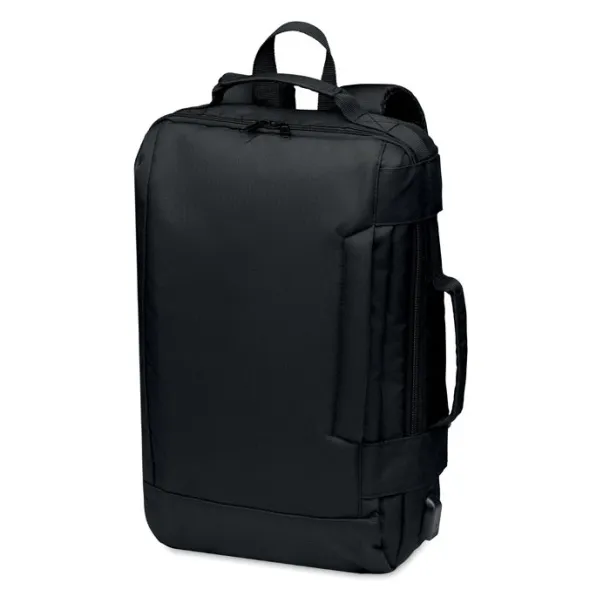 SINGAPORE Laptop ruksak u 300D RPET, 16" Crna