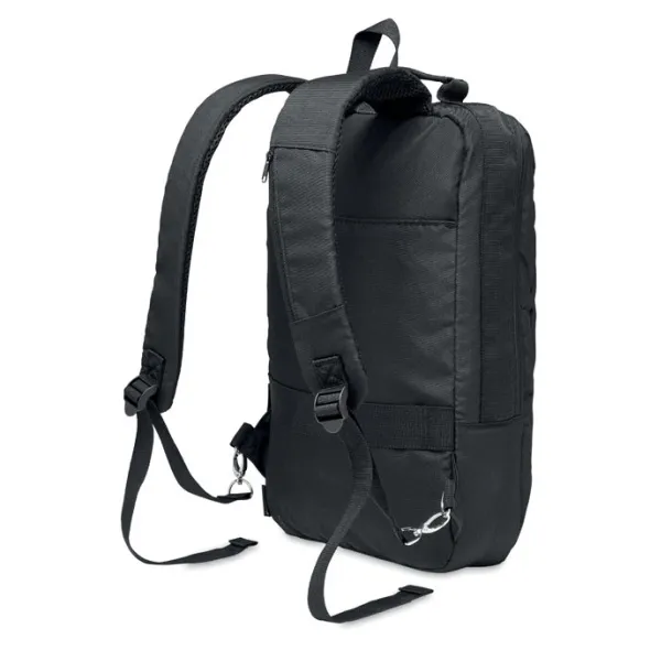 SINGAPORE Computer backpack in 300D RPET Black