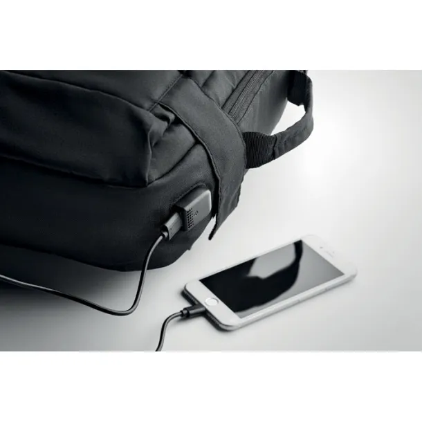SINGAPORE Laptop ruksak u 300D RPET Crna