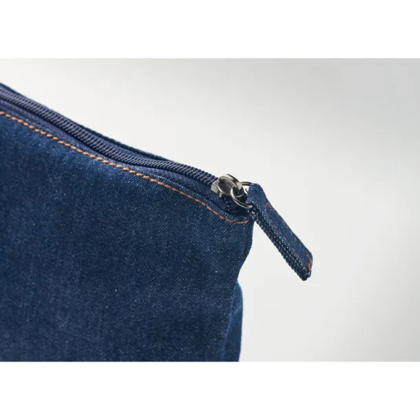 STYLE POUCH Recycled denim cosmetic pouch Blue