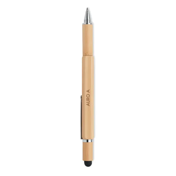 TOOLBAM Spirit level pen in bamboo Wood