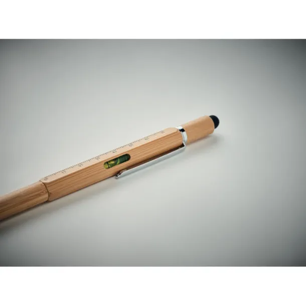 TOOLBAM Spirit level pen in bamboo Wood