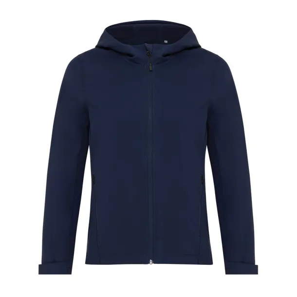  Iqoniq Makalu women recycled polyester soft shell jacket - iqoniq navy