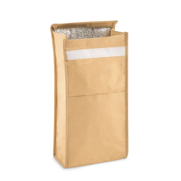 PAPERLUNCH Woven paper 2.3L lunch bag. Beige