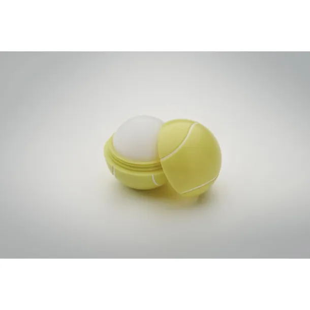 TENNIS Lip balm in tennis ball shape Yellow