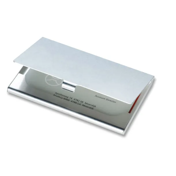 EPSOM Aluminium business card holder Shiny Silver